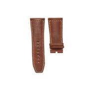 XNJIADVSY Compatible With LONGINES SPIRIT L3.811 CALF LEATHER WATCH STRAP(BLACK WHITE,22mm)