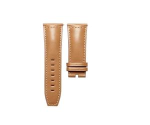 XNJIADVSY Compatible With LONGINES SPIRIT L3.811 CALF LEATHER WATCH STRAP(Red Black,21mm)
