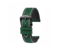 XNJIADVSY Compatible With Longines Water Ghost Hamilton Series Nylon Rubber Bottom Watch Strap 20mm 22mm 23 Men Soft Waterproof Wrist Band(Green White black A,23mm)