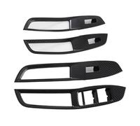 XNJIADVSY Compatible With MG ZS 2024 Car Window Switch Lift Button Cover Trim Interior Accessoriess Carbon Fiber(Carbon Fiber RHD)