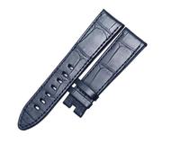 XNJIADVSY Compatible With MONTBLANC TIMEWALKER STAR ALLIGATOR LEATHER WATCH STRAP(Blue Pink,22mm)