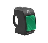 XNJIADVSY Compatible With Motorcycle On-Off Switch Push Button Handlebar Switches 12V ATV Electronic Bike Scooter Motorbike(Green)
