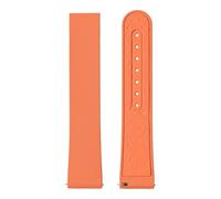 XNJIADVSY Compatible With Omega X Swatch MoonSwatch 20mm FKM Quick Release Men Women Universal Replace Watch Band Accessories(Orange-No buckle)
