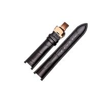 XNJIADVSY Compatible With Pey Crocodile-print Cowhide Watch Strap Replaces Pasha Series Men's And Women's Concave Connectors 18/20/22mm(Light Pink White,20mm)