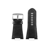 XNJIADVSY Compatible With PRX Series Watch T137.407 Super Player .410 Leather Strap, Tail Chain Calfskin 26X12mm Men's(Silver Yellow)