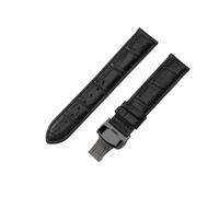 XNJIADVSY Compatible With Tissot Leather 20 21 22 18 19mm Duruer Watch Strap 1853 Le Locle Butterfly Buckle Junya Watchband(Black-Black-B1,22mm)
