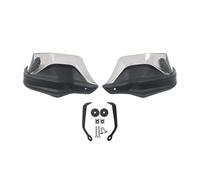 XNJIADVSY Compatible With TRK702 TRK702X Carbon Look Motorcycle Handguard Shield HandGuard Protector Windshield Compatible With Benelli TRK 702 TRK 702X 2022 2023(Black Grey Set)