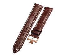 XNJIADVSY Compatible With Vacheron Constantin Male Watch Cowhide Leather Strap VC Inherit Art Master Series 18mm 19mm 20mm 21mm(White Black,20mm)