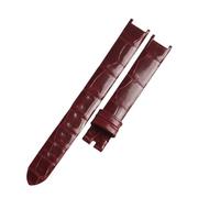 XNJIADVSY Compatible With VAN CLEEF & ARPELS ALHAMBRAY ALLIGATOR LEATHER WATCH STRAP VCARM95900(Black Yellow,12mm)