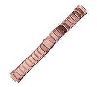 XNJIADVSY Compatible With Watch Strap Rado 6021 Series Solid Tungsten Steel Butterfly Buckle Concave Mouth Men's And Women's Watchband 21 * 12mm 13.5 * 6.5mm(Rosegold,13.5-6.5mm)