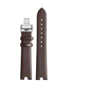 XNJIADVSY Leather Watch Strap Compatible With Versus Versace Vspci5621 Sci070016 Waterproof Sweat-Proof Concave Watchband Accessories 18mm(Brown-steel-B)