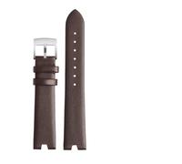 XNJIADVSY Leather Watch Strap Compatible With Versus Versace Vspci5621 Sci070016 Waterproof Sweat-Proof Concave Watchband Accessories 18mm(Brown-steel)