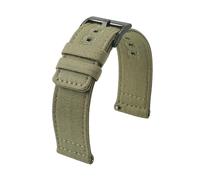 XNJIADVSY Quick Release Compatible With Nylon Canvas Watch Strap 18mm 19mm 20mm 22mm Bracelet Brushed Buckle Watchbands Compatible with Smartwatch Aaccessories(Army green bk buckle,20mm)