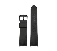 XNJIADVSY Quick-release Rubber Strap Compatible With Rolex Submariner Water Ghost Yacht Log Sport Men's Waterproof Sweat Silica Gel Bracelet(Black BK,22mm)