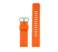 XNJIADVSY Silicone Rubber Watchstrap 23mm Soft Waterproof Plain Colour Watch Band Bracelet Compatible With CASIO PROTREK PRT-B50,B70 PRW-35,51,61Y(Orange-S pin)