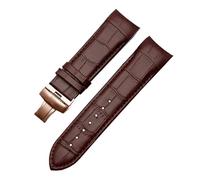 XNJIADVSY Watch Accessories Leather Strap Compatible With Tissot Couturier T035 Belt T035617A 439 627A T035410 22 23 24mm Black Brown Men's Band(White Black,18mm)