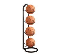 XNKLPY Basketball Storage Rack Sports Equipment Storage Organizer Carbon Steel Stand Removable Football Stand For Basketball Football Volleyball Etc Black 4th Floor