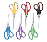 Xnluothsk 6 Bulk Craft Sewing Scissors, 8" Heavy Duty Multi-Purpose Sharp Scissors, Stainless Steel Scissors for Home Office Student Supplies, 6 Colors