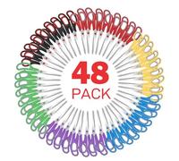 Xnluothsk Pack of 48 Bulk Scissors, Heavy Duty Multi-Purpose Sharp Shears, Stainless Steel Sewing Shears for Crafts, Home Office Scissors, Ensin