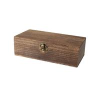 xnnmzhao Wooden Box with Lid, Pine Wood Box with Lid, Brown, Wooden Box Storage Box Made of Natural Wood, Decorative Wooden Box, Memory Box, Storage Box, Wood, 20 x 10 x 6 cm