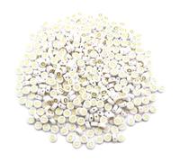 Xnordcaper 500PCS 4x7mm Acrylic Letter Beads O for Friendship Bracelets Jewelry Making, White Flat Round Acrylic with Golden Alphabet Beads for DIY Crafts Bracelets Necklaces Key Chains Phone Lanyard