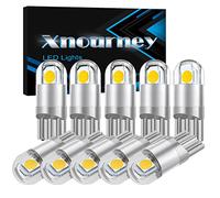 Xnourney 194 Led Car Bulb 3030 Chipset 2SMD T10 194 168 W5W Led Wedge Light Bulb 1.5W 12V License Plate Courtesy Step Map Lights Trunk Lamp Clearance Lights (10pcs)