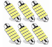 Xnourney 578 LED Bulb,Super Bright 2835 Chips Latest 41mm 42mm 1.65in Festoon bulbs,DE3425 DE3423 for Car Interior Map Dome License Plate Courtesy Lights,211-2 569 Led Bulbs 12V (Pack of 6)