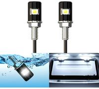 Xnourney License Plate Light, License Tag Screw Bolt LED, Super Bright 12V Waterproof License Plate LED Bulb Motorcycle Tag Lights Legal for Motorcycle Bike Truck RV ATV