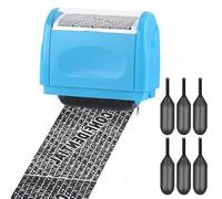 Xnourney Wide Data Defender Roller Stamp with 6 Refills, Identity Theft Protection and Information Blocker Security for Privacy ID Address Security
