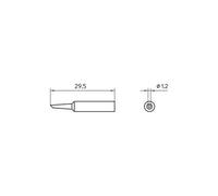 XNT 4 Weller Tip , Round , Sloped , 1.2mm