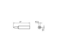 Weller XNT B 1pc (S) Soldering Tip