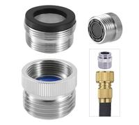 XNTONG - Faucet Adapter with Aerator, Sink Faucet to Garden Hose Adapter, Kitchen and Bathroom Faucet Adapter to Garden Hose, Hose Attachment to Sink with 3/4" GHT Thread, Chrome