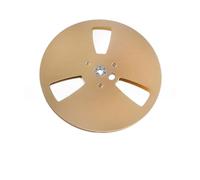 Xnuiasqe 1/4 7 Inch Takeup Reel Empty Take Up Reel 3 Hole Wind Holes Open Reel Audio Tape Empty Reel for Reel to Reel Gold