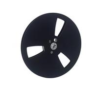 Xnuiasqe 1/4 7 Inch Takeup Reel Empty Take Up Reel 3 Hole Wind Holes Open Reel Audio Tape Empty Reel for Reel to Reel Black