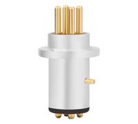 Xnuiasqe 1 PCS DIN Gold Plated Plug Turntable Tonearm 4 Pin Male DIN Connector Replacement Parts for REGA LINN ROKSAN PROJECT GRACE