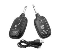 Xnuiasqe 1 Set Guitar Wireless Transmitter Amp Receiver Portable Built-in Battery for Guitars