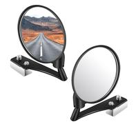 Xnuiasqe 1 Set of 2 Car Blind Spot Mirrors Car Side Convex Mirror Wide Angle Round Car Rear View Mirror