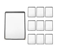 Xnuiasqe 10 Pack of Menu Covers - Single Page, 2 View, Fits 8.5 x 11 Inch Paper - Restaurant Menu Covers
