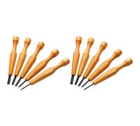 Xnuiasqe 10 Pcs Carving Tools Set - Triangular Linoleum & Wood Carving Knifes Chisel V Shaped Tools for Linocut Printmaking