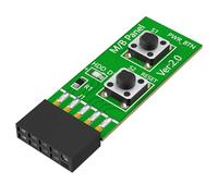 Xnuiasqe 10 Pin Reset/Power On/OFF Switch Motherboard Adapter Card for On/Off Testing Without Chassis for Desktop PC Computer