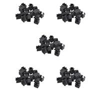 Xnuiasqe 100Pcs RJ45 8P8C Computer Internet Network PCB Jack Socket Black
