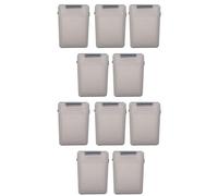 Xnuiasqe 10pcs 3.5 inch IDE HDD Hard Drive Disk Plastic Storage Box Case Enclosure