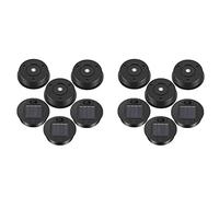 Xnuiasqe 12 Pcs Solar Lights Replacement Top 7 Lumens Solar Lantern Parts LED Solar Panel Lantern Lid Lights for Outdoor Hanging