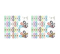 Xnuiasqe 120Pcs Glasses Chain Ends Glasses Chain Ring Holder Silicone Glasses Connector Glasses Fixed Chain Ends