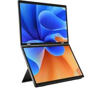 Xnuiasqe 15.6 Inch Dual Portable Monitor Folding Stacked Triple Laptop Screen Extender USB-C Travel Extended Computer Display