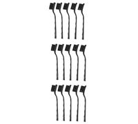 Xnuiasqe 15 Pcs Black Non Slip Handle PCB Rework ESD Anti Static Dust Brush 17cm