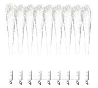 Xnuiasqe 16 Pcs Fiber Optic Wand White Glow Sticks LED Wedding Wand Flashing Wand with 3 Light Modes for Neon Party Wedding Baby Shower Birthday Party Supplies