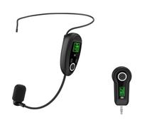 Xnuiasqe 2.4G UHF Wireless Microphone Headset with Handheld Transmitter and Rechargeable Receiver for Teaching, Speech, Amplifier