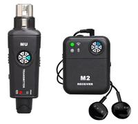 Xnuiasqe 2.4GHz Wireless In-Ear Monitor System Transmitter Receiver Set 6 Channel Adjustable Frequency