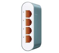 Xnuiasqe 2.5G High Speed Ethernet Splitter 1 PoE in Multi-Port Out Network Switch Type-C Power Plug & Play 4Ports